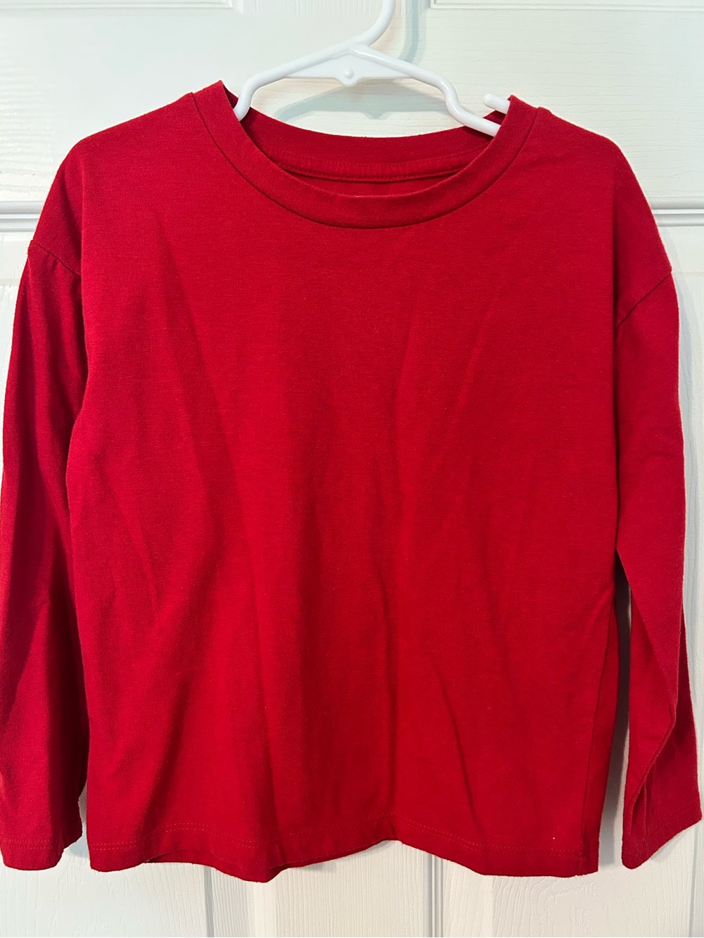 Boys, Thereabouts, Red Long Sleeve Crewneck Tee Shirt, Size XS